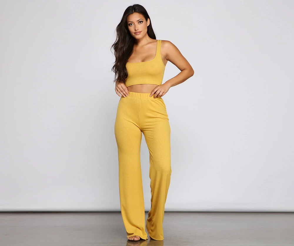Chill Out Ribbed Pajama Pants