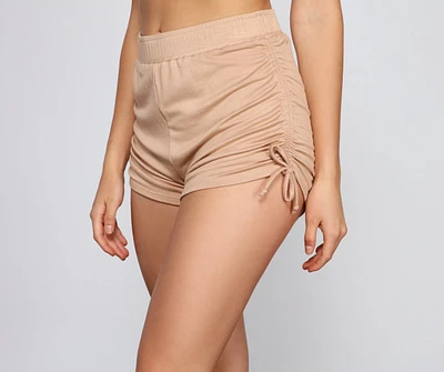 Minimal Vibes Cinched Pajama Shorts
