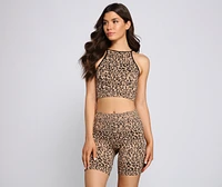Wild Thing Leopard Pajama Shorts
