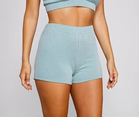 Cozy Basic High Waist Pajama Shorts