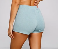 Cozy Basic High Waist Pajama Shorts