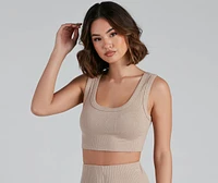 Weekend Look Crop Pajama Tank