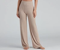 Weekend Look Wide-Leg Pajama Leggings