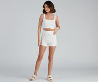 Cuddle Up Cable Knit Pajama Tank