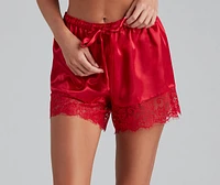 Living Lace Satin Pajama Set