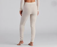 Little Chilly Tie-Waist Pajama Leggings