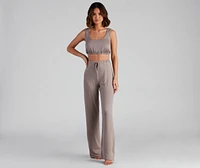 Chill Days Wide-Leg Pajama Pants