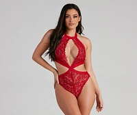 Spice It Up Sheer Lace Teddy