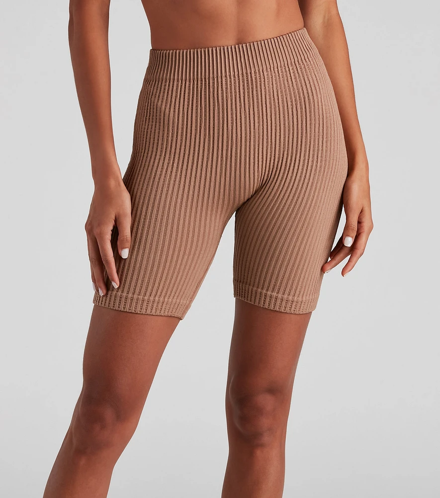Life Of Leisure Rib Seamless Shorts
