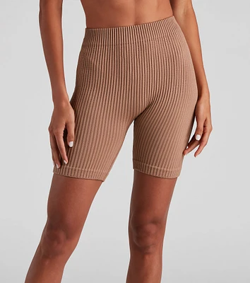 Life Of Leisure Rib Seamless Shorts