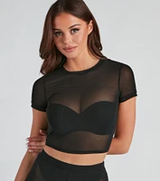 Slumber Mesh Pajama Crop Top