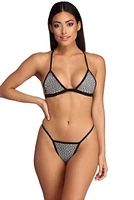 Glam Girl Rhinestone Swim Top