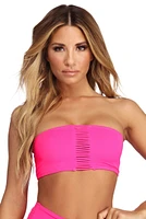 Sassy Straps Bandeau Swim Top