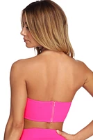 Sassy Straps Bandeau Swim Top