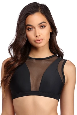 Fishnet Bikini Top