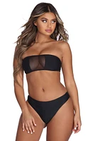 Mesh Bandeau Bikini Top