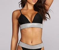 Drippin' Rhinestones Swim Top