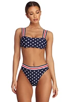 Americana Star Swim Top