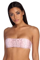 Snake It Off Bandeau Swim Top