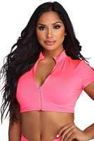 Brighter Days Striped Swim Top