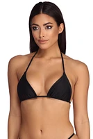 Basic Triangle String Bikini Top