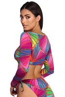 Rainbow Bright Swim Top