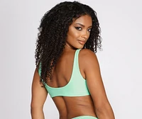 Sea Breeze Tie Front Swim Top