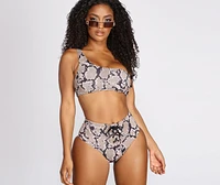 Viper Vixen One Shoulder Swim Top