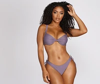 Salt & Sea Lace Up Racerback Swim Top