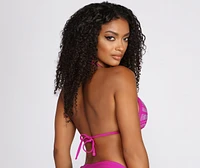 Viva Las Vegas Rhinestone Swim Top