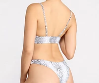 Show Off Snake Swim Top