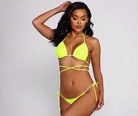 Wave of Glam Wrap Around Bikini Top