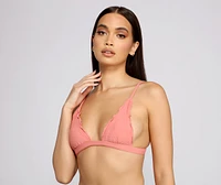 Flirty Ruffled Bikini Top
