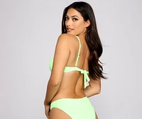 Set On Paradise Ribbed Bikini Top