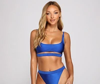 So Chic Scoop Neck Bikini Top