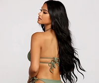 Sleek And Basic Vibes Halter Bikini Top