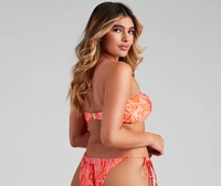 Spring Break Vibes Bandeau Swim Top