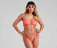 Spring Break Vibes Bandeau Swim Top