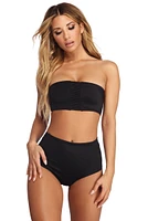 Sassy Straps High Waist Swim Bottom