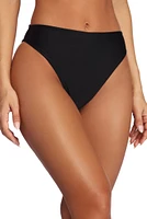 High Waist Basic Cut Swim Bottoms