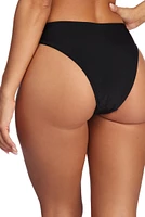 High Waist Basic Cut Swim Bottoms
