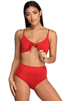 High Waist Tease Swim Bottom