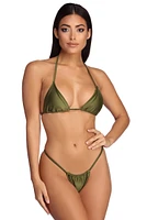 Basic Triangle String Bikini Bottoms