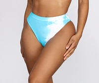 Head The Clouds Tie-Dye Swim Bottoms