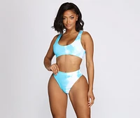 Head The Clouds Tie-Dye Swim Bottoms