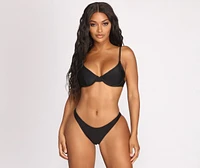 Don't Underestimate Me Low Rise Swim Bottoms
