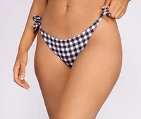 Babe Next Door Gingham Swim Bottoms