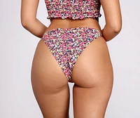 Flirty Floral Tie Swim Bottoms