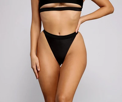 Basic Chic Banded Swim Bottoms