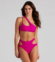 Pool Party High Waist Swim Bottoms